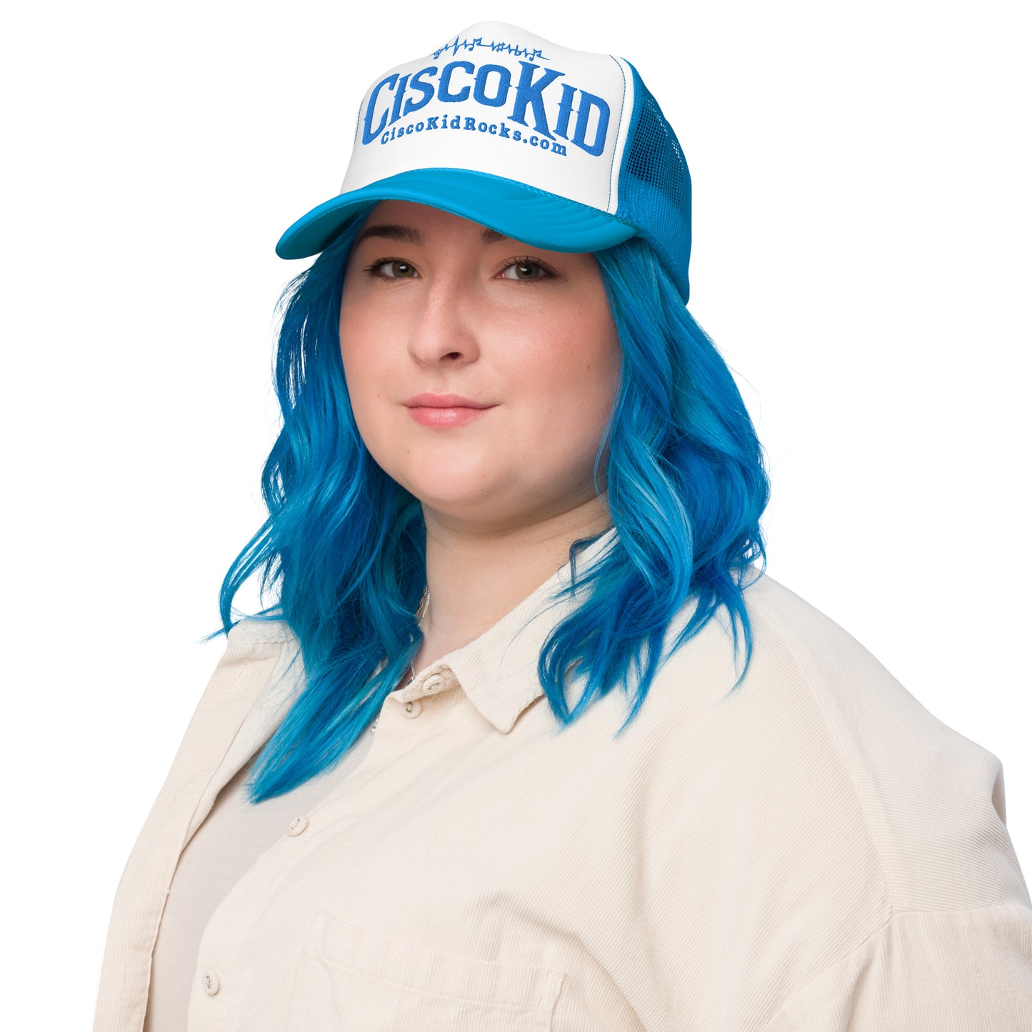 Foam Trucker Hat - Front Flat (Embroidered)